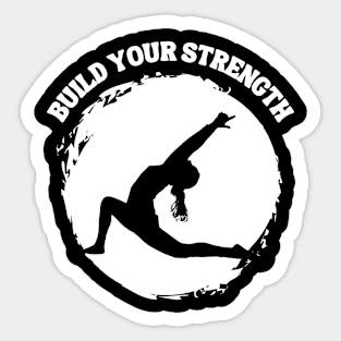 Build your strength Yoga meditation Sticker